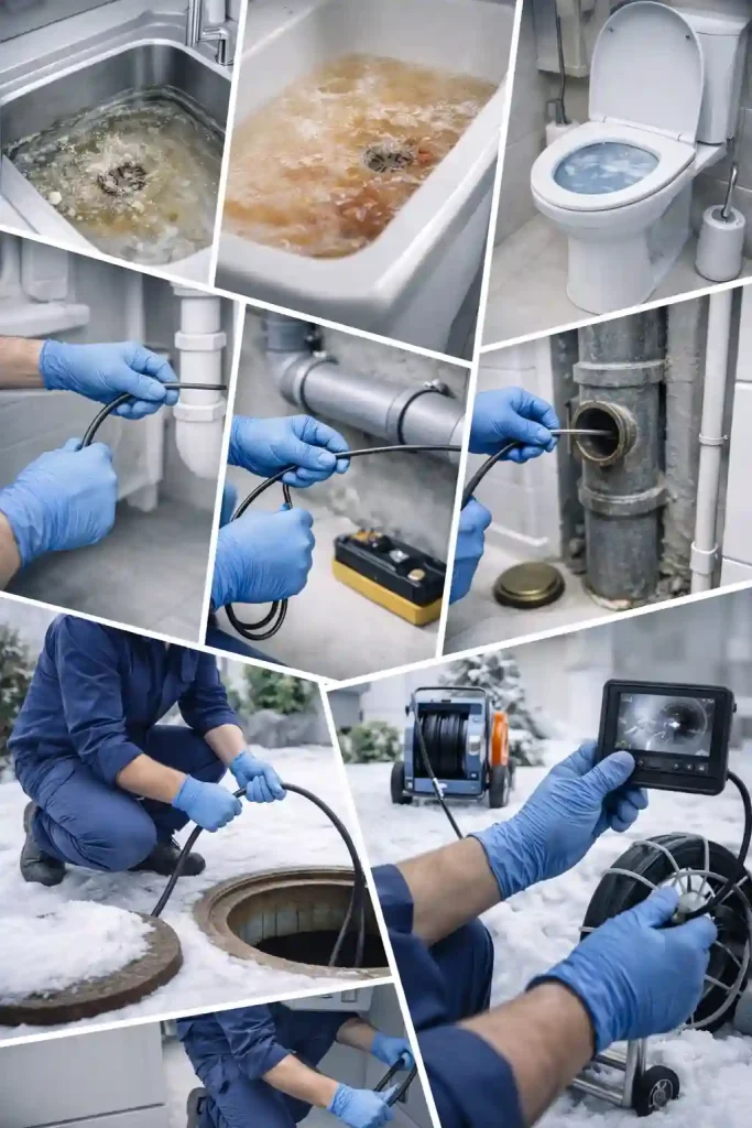 Где чаще всего требуется прочистка труб канализации: кухня, ванная, унитаз, сифон, стояк, ревизия, колодец, зимняя прочистка, видеодиагностика