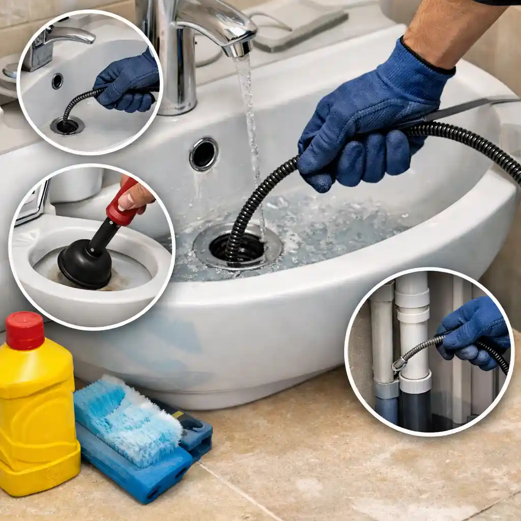 Услуги по устраненинию засоров в Калуге — прочистка раковины, ванны и труб тросом