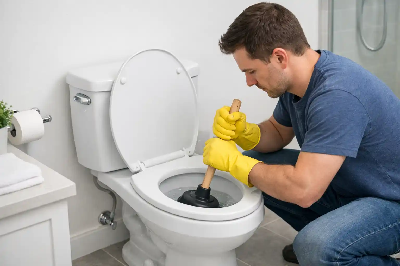 Как самостоятельно прочистить засор в унитазе в домашних условиях